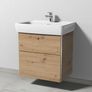 Sanipa 3way Waschtischunterbau zu Laufen Pro A Waschtisch mit 2 Auszügen, Eiche Natural-Touch BR75785