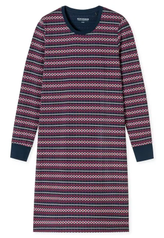 SCHIESSER - Sleepshirt 1/1 Arm, 95cm nachtblau - Gr. - 38