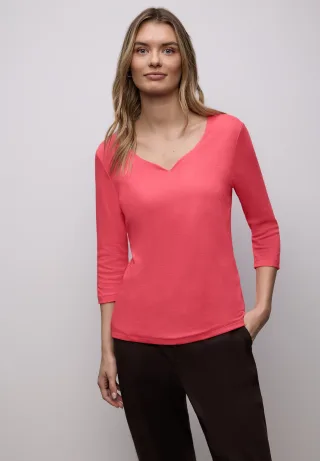 STREET ONE 3/4-Arm-Shirt mit 3/4 Ärmeln