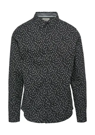 s.Oliver Red Label - Popeline-Hemd mit Kentkragen schwarz - Gr. - M