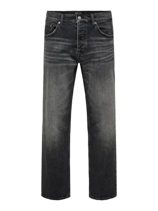 ONLY&SONS - ONSEDGE PERFORMANCE WB 3824 DOT DNM NOOS washed black - Gr. - 30/32