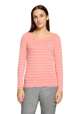 CARTOON - Ringelshirt pink/orange - Gr. - 46
