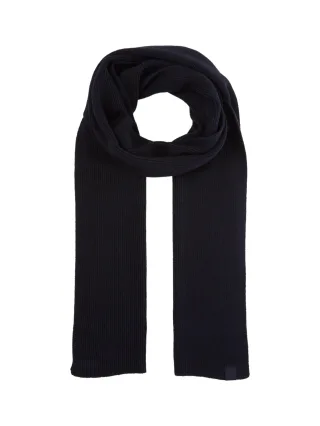 Tom Tailor - Strickschal mit Wollanteil knitted navy melange - Gr. - OS