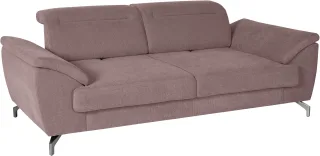 sit&more 2,5-Sitzer "Percy" 12 cm Fußhöhe, Sitztiefenverstellung, wahlweise Kopfteilverstellung