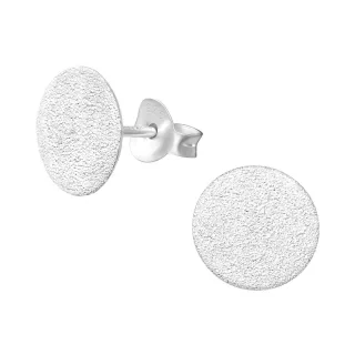 Kreis Ohrringe aus 925 Silber