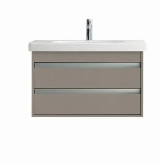 Duravit Ketho Waschtischunterbau wandhängend Basalt Matt 800x455x480 mm - KT664704343 KT664704343