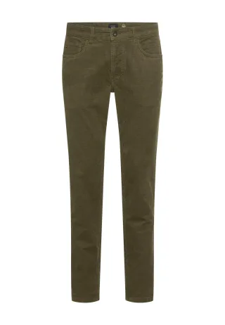 camel active - 5-Pkt Regular Fit Hose aus Baumwollmix forest green - Gr. - 38/30