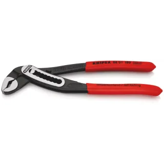 KNIPEX Alligator Wasserpumpenzange mit rutschhemmendem Kunststoff schwarz atramentiert 180 mm - 8801180
