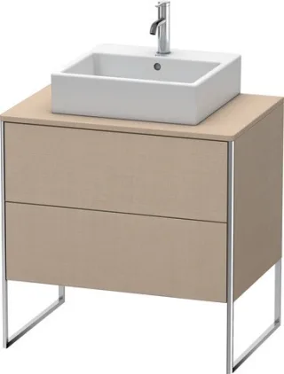Duravit XSquare Konsolenwaschtischunterbau bodenstehend Leinen Matt 800x548x778 mm - XS492007575 XS492007575