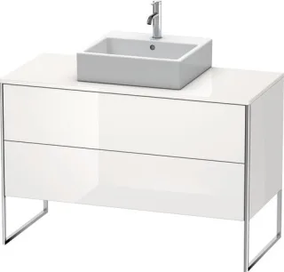 Duravit XSquare Konsolenwaschtischunterbau bodenstehend Weiß Hochglanz 1200x548x778 mm - XS492208585 XS492208585