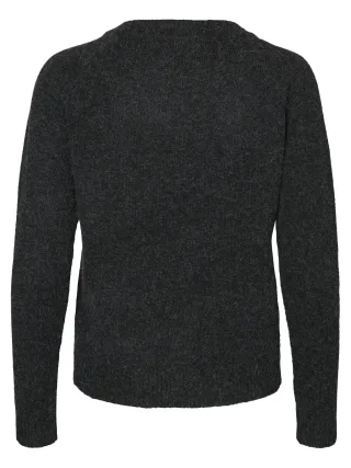 VERO MODA - VMDOFFY LS O-NECK BLOUSE GA NOOS Black - Gr. - XS