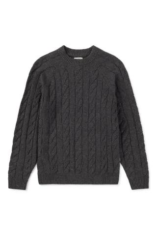 ecoalf - Strickpullover grau - Gr. - S