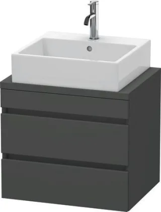 Duravit DuraStyle Konsolenwaschtischunterbau wandhängend Graphit Matt 600x478x512 mm - DS530504949 DS530504949