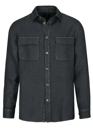 COMMANDER Finest Clothing - Overshirt, 1/1 Arm black - Gr. - XXL