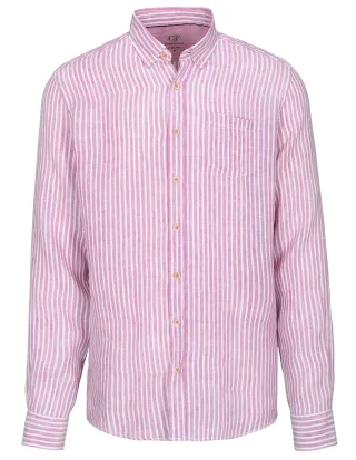 COMMANDER Finest Clothing - Hemd 1/1 Arm,Button-down mauve - Gr. - L