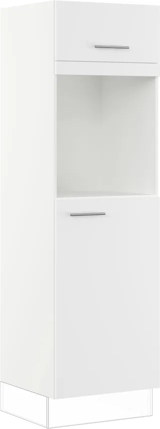 IMPULS KÜCHEN Backofen/Kühlumbauschrank ""Valencia", Breite/Höhe: 60/190,7 cm" vormontiert, mit Klapptür, mit Drehtür
