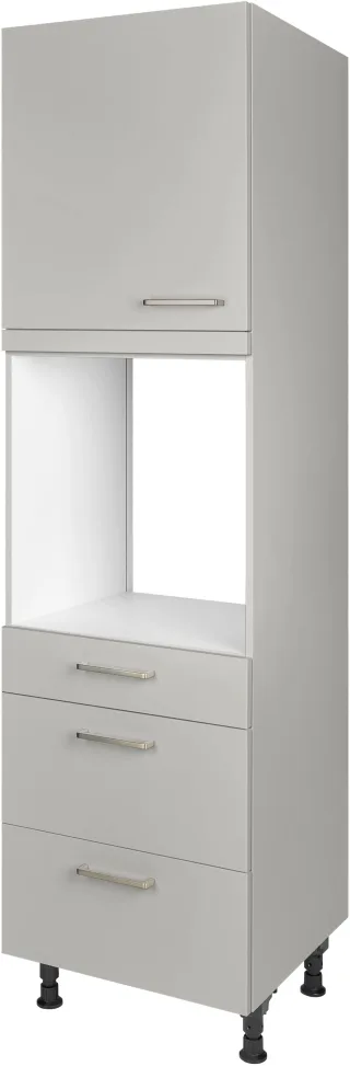 nobilia Backofenumbauschrank ""Touch", Ausrichtung wählbar, mit Schublade und zwei Auszügen und" einer Tür, vormontiert, Breite/Höhe: 60/216,6 cm