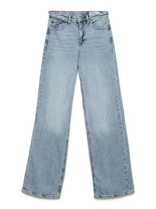 VERO MODA - VMTESSA HR WIDE JEANS RA339 GA NOOS Light Blue Denim - Gr. - 28/32
