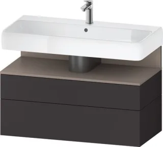 Duravit Qatego Waschtischunterbau wandhängend Graphit Supermatt 990x470x590 mm - QA4395043800000 QA4395043800000
