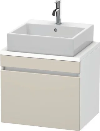 Duravit DuraStyle Konsolenwaschtischunterbau wandhängend Taupe & Weiß Matt 600x478x512 mm - DS530009 DS530009118