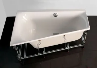 Hoesch Spezial-Untergestell für Badewanne Trapez 1500x1000 links 120902