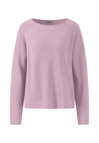 FYNCH-HATTON - PULLOVER O-NECK FINE COTTON dusty rose - Gr. - L