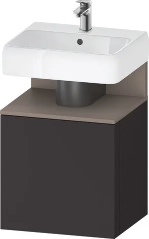 Duravit Qatego Waschtischunterbau wandhängend Graphit Supermatt 490x420x645 mm - QA4077R43800000 QA4077R43800000