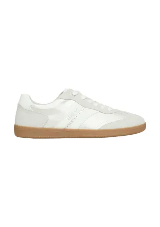 s.Oliver Red Label - Sneaker aus Lederimitat silver/grau - Gr. - 39