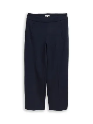 Tom Tailor - TTMIA STRAIGHT Cropped Hose sky captain blue - Gr. - 34/28