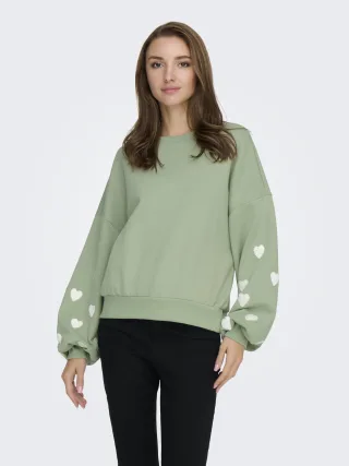 ONLY - ONLMACY L/S O-NECK BOX CC SWT NOOS Desert Sage - Gr. - S