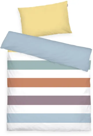 TOM TAILOR HOME Babybettwäsche "TWO-TONE SOLID COLORS in Gr. 100x135cm" 2 Stk. new bedroom, gewebtes Label