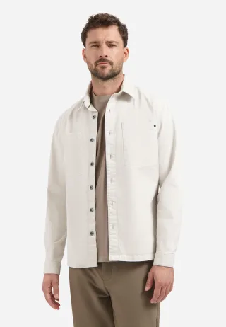 No Excess - Overshirt Buttons Stretch chalk - Gr. - XXL