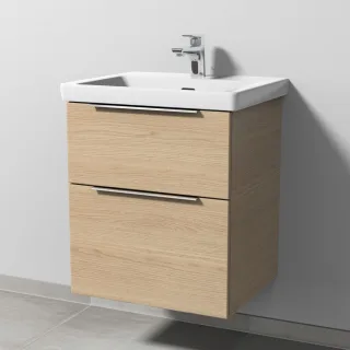 Sanipa 3way Waschtischunterbau zu Villeroy & Boch Subway 3.0 Waschtisch mit 2 Auszügen, Eiche-Nordic UM85248
