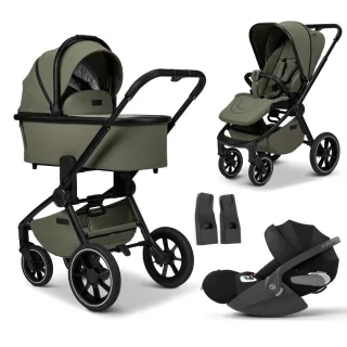 Moon Resea+ Kinderwagen Set 3 in 1 - Moss inkl. Cybex Cloud T i-Size Sepia Black