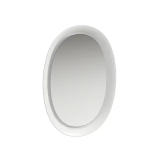 LAUFEN Keramischer Spiegel THE NEW CLASSIC 500x700 LED Ambiente Licht weiß matt, H4060700857571 H4060700857571
