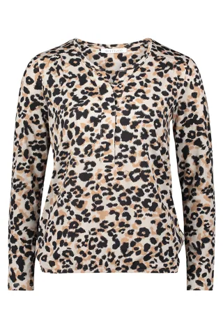Betty & Co - Casual-Shirt beige/schwarz - Gr. - S