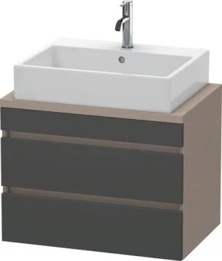 Duravit DuraStyle Konsolenwaschtischunterbau wandhängend Graphit & Basalt Matt 700x478x512 mm - DS53 DS530604943