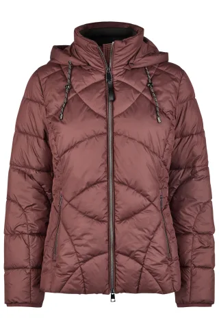 Barbara Lebek - Jacke Down Free mit Kapuze - Gr. - 38