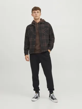 JACK&JONES - JPSTGORDON BRADLEY SWEAT PANT NOOS Black - Gr. - XS
