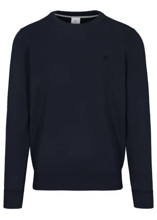 BASEFIELD - Rundhals Pullover night blue - Gr. - XXL