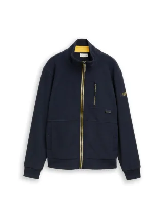Tom Tailor - Sweatjacke mit Stehkragen sky captain blue - Gr. - L