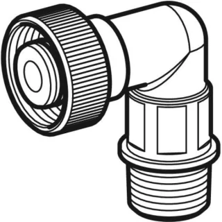 Geberit Anschlussnippel Urinal-Steuerung 1/2 gebogen für Urinal-Steuerung ab 2009 242131001
