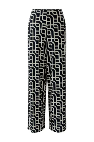 Miss Lagotte - Hose - Feel Good Today beige/schwarz - Gr. - 34