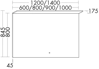 Burgbad Leuchtspiegel Sys30 PG4 Sana 845x600x175 Sys30 PG4 Sana, SFBD060PN416 SFBD060PN416