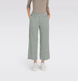 MAC 3/4-Hose "CHIARA CROPPED" mit weitem, geradem Bein