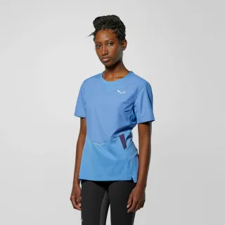 SALEWA - Pedroc Dry'ton Wind T-Shirt Damen - Blau (Gr.38)