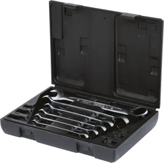KS Tools GEARplus Ratschenringmaulschlüssel-Satz, umschaltbar, 6-tlg - 503.4646