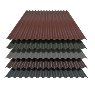 Wellblech 76/18 | Dach | 0,63 mm | Stahl | 25 µm Polyester