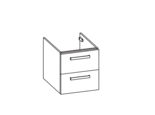 Artiqua 412 Waschtischunterschrank für Strada K0777, K0815, Castello Eiche quer NB, 412-WU2L-I31-713 412-WU2L-I31-7134-426