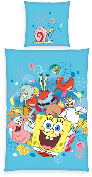 Sponge Bob Bettwäsche "Sponge Bob" 2 Stk. Wendebettwäsche